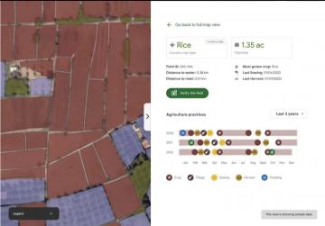 Google số hóa từng thửa ruộng tại Việt Nam từ vệ tinh